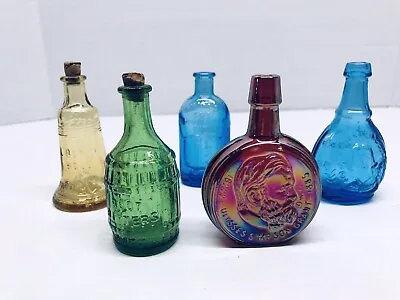 1973 Wheaton Miniature Glass Bitters Bottles From New Jersey Lot Of 5 • $20