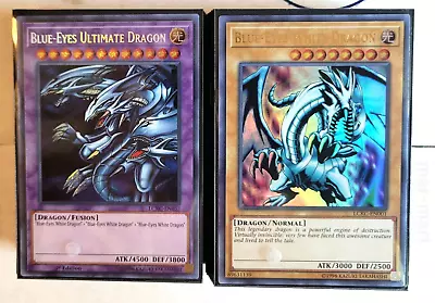 Yugioh Blue-Eyes White Dragon Kaiba Deck (Mostly Holos W/ Sleeves) • $49.99