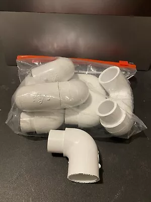 Qty. 10pc 409-007 3/4  SPIG X 3/4  SLIP PVC Sch. 40 90° Street Elbow • $16