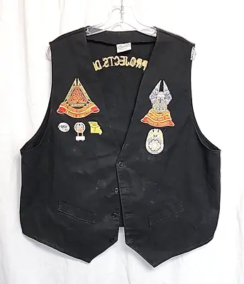 Trike Riders International Motorcycle Club Vest Black Denim • $29.99