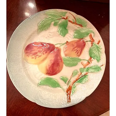 Vintage French St Clement Fruit Plate Pears 8.5  France Majolica Antique • $16.95