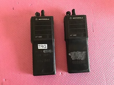 2 Motorola HT1000 H01KDC9AA3DN 16-Channel Two-Way Radio Walkie Talkie • $30