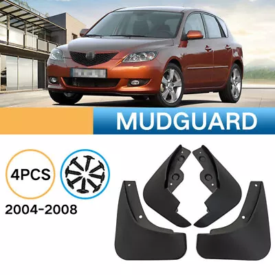 4X Car Mud Flaps Splash Guards Fender Mudguards For Mazda 3 Hatchback 2004-2008 • $22.86