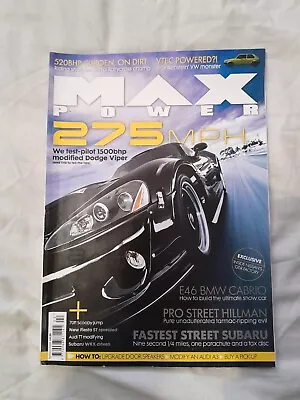 Max Power Magazine Feb 2008 - 275mph DODGE Viper • £8.99