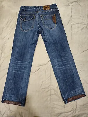 Men's SHIFT LIVE OUT LOUD Motorcycle Jeans Kevlar Lined  Dark Blue Men's Size 34 • $56.99