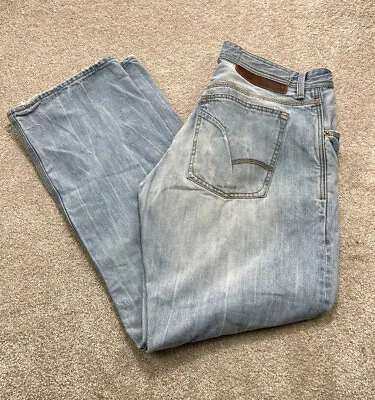 ARTFUL DODGER Men's Jeans Size 42X33 Actual 38x33 Faded Destressed Straight Leg  • $19.97