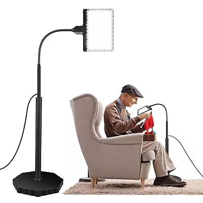 5X Magnifying Glass With Light And Stand 36 LED Dimmable Floor Magnifying Lamp • $70.27