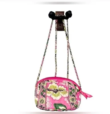 Vera Bradley Small Crossbody Long Strap  Chain Pink Floral Hipster Style... • $9.89