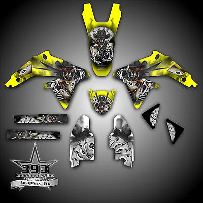 Suzuki 2005-2017 Rmz450 Graphics Wrap Decal Sticker Kit Rmz Outlaw Skull • $109.99