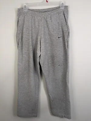 Vintage Nike Sweatpants Men's Large Gray Stretch Gray Label Swoosh • $23.10