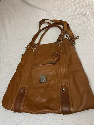 I MEDICI Firenze Italian Leather Bag Brown Shoulder Baf With Handles • $55