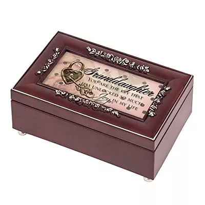 Granddaughter Joy Wood Jewelry Music Box Plays You Are My Sunshine • $26.53