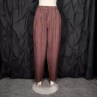 Missoni Donna Wool Pants High Waist Striped Size Women's W28 L31 • $65.55