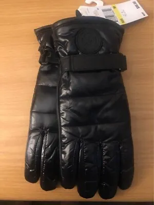 Michael Kors Womens Leather Gloves Tech Gloves Touch Compatible Black Size M NEW • $40.50