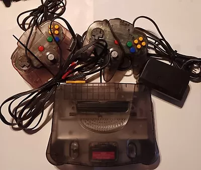 N64 Funtastic Smoke Grey Console 2 Controllers And Cords • $169.99