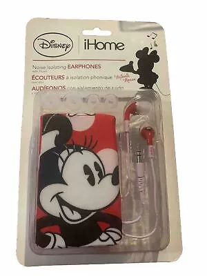 Disney IHome Earphones Noise Isolating Minnie Mouse Dm-m15.3 Brand New • $15.99