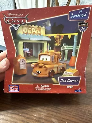 New Gas Corner Mega Bloks Pixar Cars #7768 Sealed Mater Gas Station Supercharged • $34.99