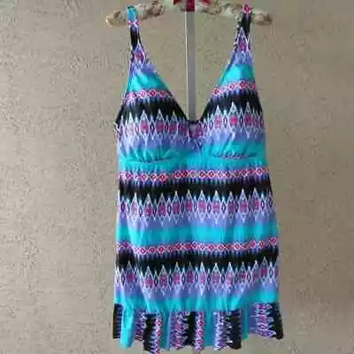 Ladies Plus LA BLANCA Swim Dress NO Underwire Size 18W NWOT • $44