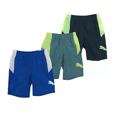 Puma Mens Athletic Gym Shorts Sport Running Pockets Logo Stretch S L 2Xl New • $14.99