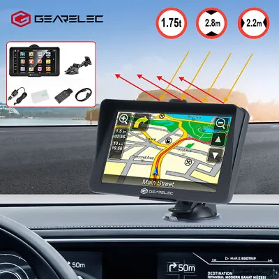 7'' Touch Screen Car Truck Sat Nav GPS Navigation 8GB Free Lifetime UK&EU Maps • £32.99