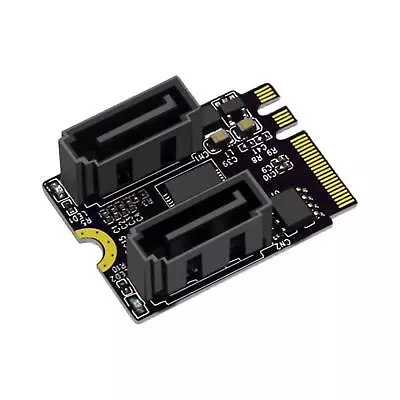 M2 To SATA 3.0 PCI-E3.0 Card Key A +E WiFi M.2 To Dual Port SATA Adapter Card • $17.89