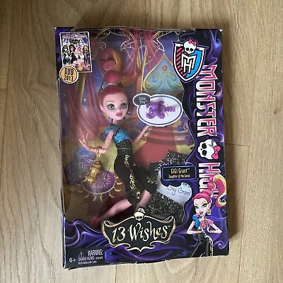 £50 • Buy Monster High 13 Wishes Gigi Grant Doll SULTAN  STING Pet Scorpion 2012