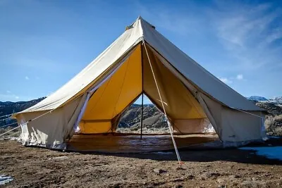7m ProTech Bell Tent: Spacious Luxury For 4-Season Camping • $1999