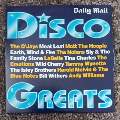 Daily Mail - Disco Greats - CD - Meatloaf Mott The Hoople Bill Withers • £1