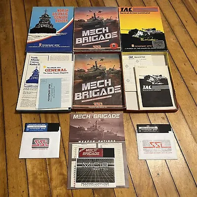 Vintage Apple II War Strategy Games - N. Atlantic Convoy Raider Mech Brigade TAC • $82.50