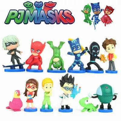 12PCS PJ MASKS Cake Topper Decor Action Figures Playset Toys Kids Birthday Gift • $20.67