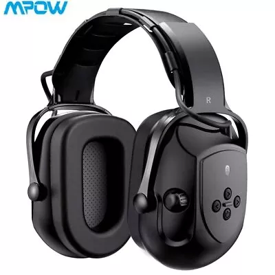 Mpow 2024 Headsets Bluetooth Headphones Ear Defenders Hearing Protector Earmuffs • £32.99