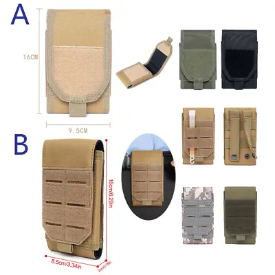 Tactical Molle Mobile Phone Cover Belt Bag Waist Pack EDC Phone Pocket Tool Case • $9.49