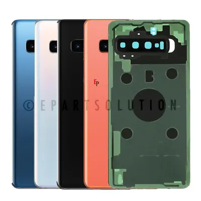 Samsung Galaxy S10/S10 Plus/S10E Rear Battery Door Back Cover Glass Camera Lens • $9.45