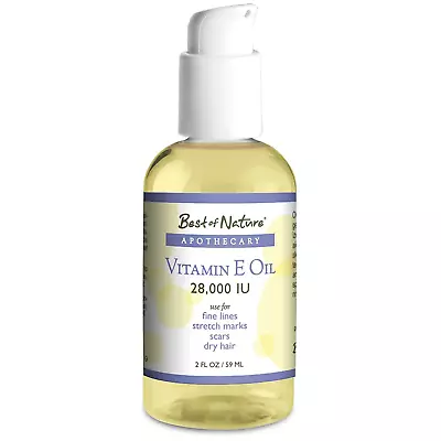 Best Of Nature Vitamin E Oil 28000 IU Face Hair Hand Lip Skin Moisturizer - 2oz • $12.95