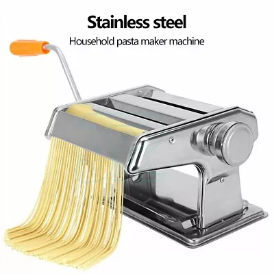 Pasta Noodle Maker Machine Cutter Fresh Spaghetti Roller 6 Thickness Settings • $29.95