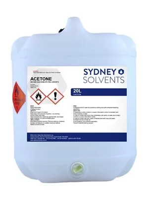 Acetone 100% Strength Acrylic Nail Polish Remover Fibre Glass Cleaner 20 Litre • $100