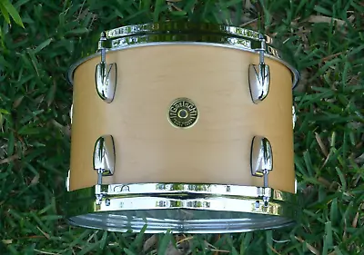 ADD This GRETSCH USA CUSTOM 12  TOM N SATIN NATURAL To YOUR DRUM SET TODAY! I853 • $764.95