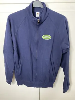 Mens Land Rover Navy Zip-up Sweatshirt - Size Medium NEW • £12.99