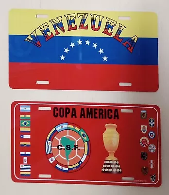 2 Venezuela Gifts: 1 Venezuela  License Plate + 1 Copa America License Plate $35 • $35