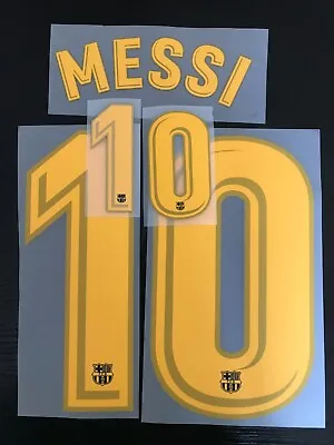 £10.99 • Buy HOME 2017-18 Lionel Messi Barcelona Football Jersey Shirt Name Number Print SET
