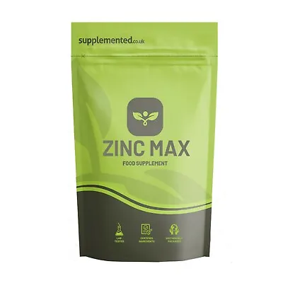 Zinc Max Strength 100mg 180 Tablets Vegan Supplement Zinc Citrate Immune Support • £7.99