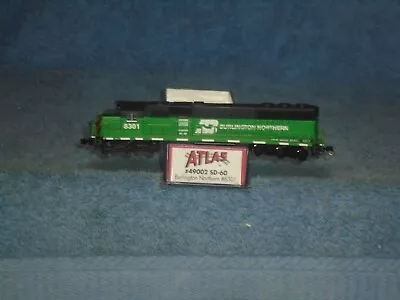 Atlas N Scale #49002 Sd-60 Burlington Northern #8301 Decoder Ready • $119.99