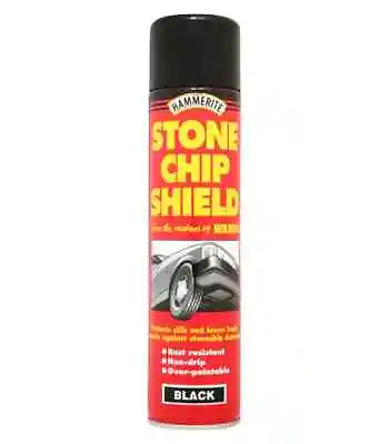 Hammerite 5092832 Stone Chip Shield Moisture Rust Protection Paint (Black) 600ml • £11.29