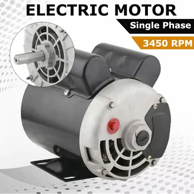 2 HP SPL Compressor Duty Electric Motor 3450 RPM 56 Frame 5/8  Shaft 115/230V US • $114.24