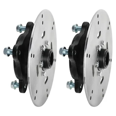 4 Stud 23T Wheel Rim Axle Hub + Brake Disc Rotor For Go Kart ATV Quad Lawn Mower • $125.99