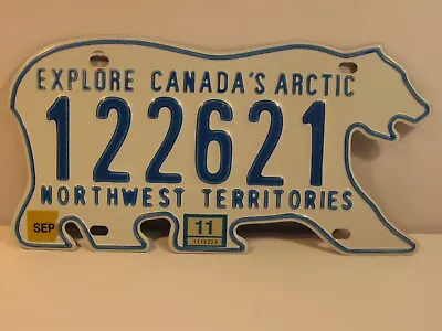 2011 Polar Bear License Plate #122621 Northwest Territories • $40