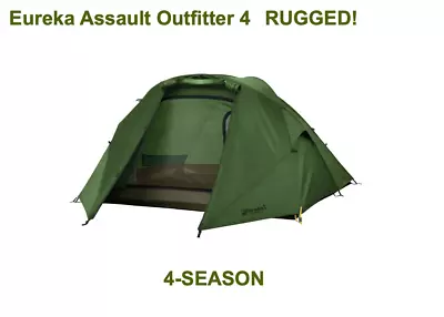 CAMPING SEASON!! Eureka Assault Outfitter 4 Tent - Used - 4 Season TENT! • $275