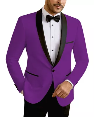 Mens 2 Piece Suits Vintage Groom Wedding Prom Cocktail Party Tuxedo 42r 44r 46r • $69.99