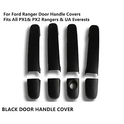 $25.98 • Buy BLACK DOOR HANDLE COVER Accessories For Ford Ranger & Everest PX1 PX2 UA 2011-18