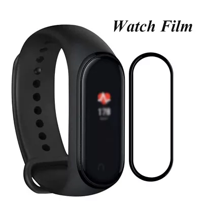 5X 3D Full Cover Tempered Glass Screen Protector Film For Xiaomi Mi Band 4 5 6 Ⓐ • $4.41